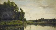 Charles Francois Daubigny Banks of the Oise oil painting picture wholesale